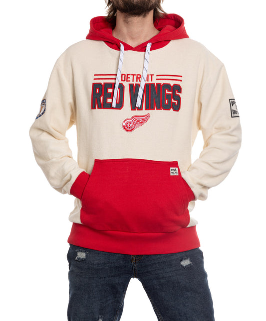 Detroit Red Wings NHL Unisex Reverse Terry Retro Premium Hoodie - www.Shopthatapp.com