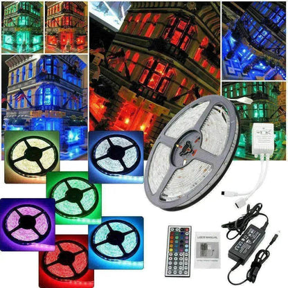 Remote  Color Changing  Led Strip Lights 5050 RGB Bluetooth Room Light - www.Shopthatapp.com