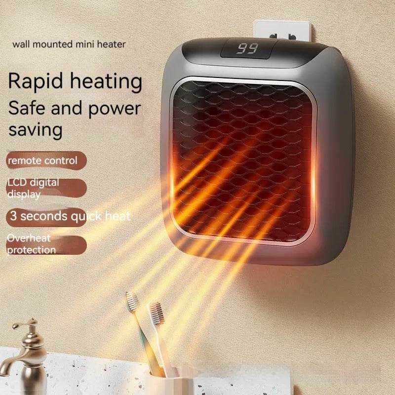 Remote Control Mini Fan Room House Space Heater Warm Artifact - www.Shopthatapp.com #