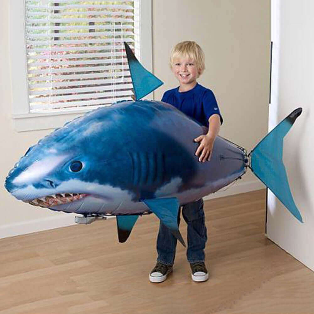 Remote Control Shark Toy - Air Swimming RC Balloon, Interactive Toy for Kids & Boys - www.Shopthatapp.com #