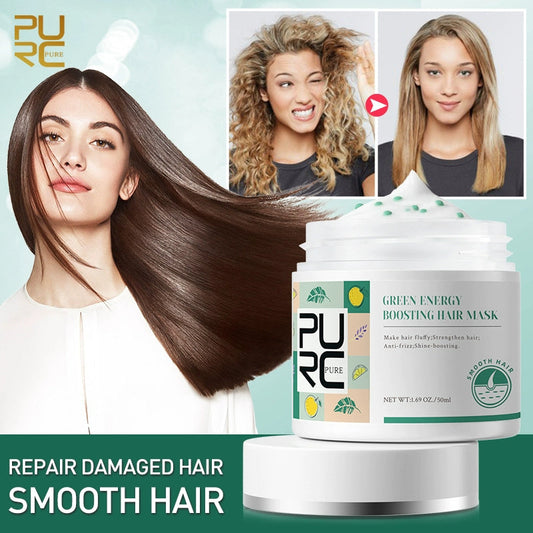 Repair Hair Mask Green Energy Keratin For Treatment Hair - www.Shopthatapp.com