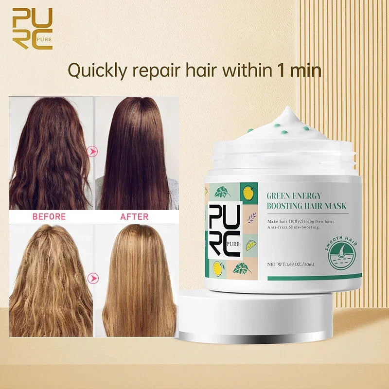 Repair Hair Mask Green Energy Keratin For Treatment Hair - www.Shopthatapp.com