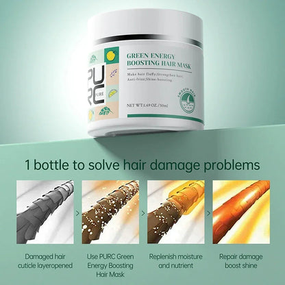 Repair Hair Mask Green Energy Keratin For Treatment Hair - www.Shopthatapp.com