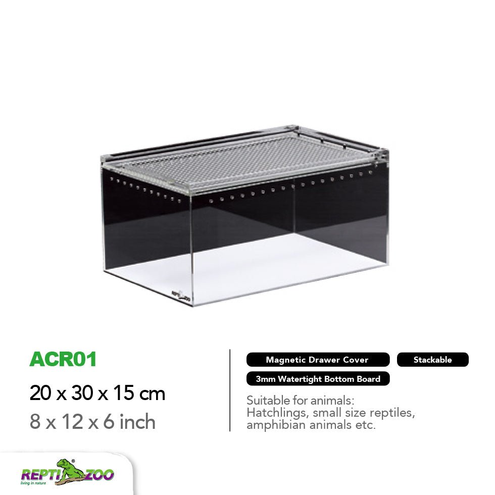 REPTIZOO Acrylic Breeding Enclosure ACR Series (Transparent) - www.Shopthatapp.com