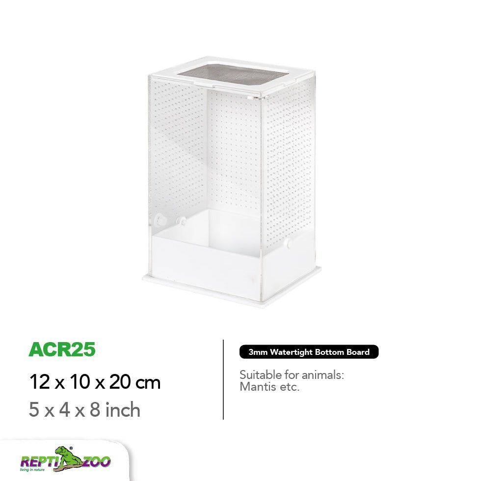 REPTIZOO Acrylic Breeding Enclosure ACR Series (Mantis Feeder) - www.Shopthatapp.com