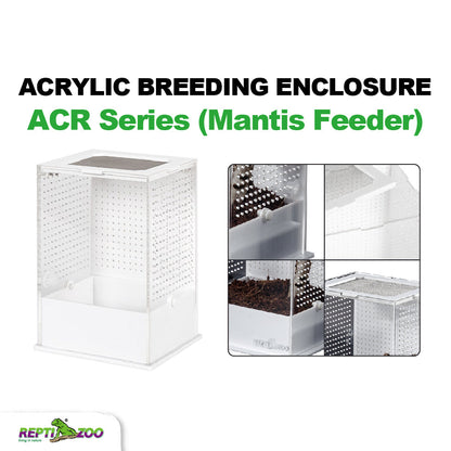 REPTIZOO Acrylic Breeding Enclosure ACR Series (Mantis Feeder)