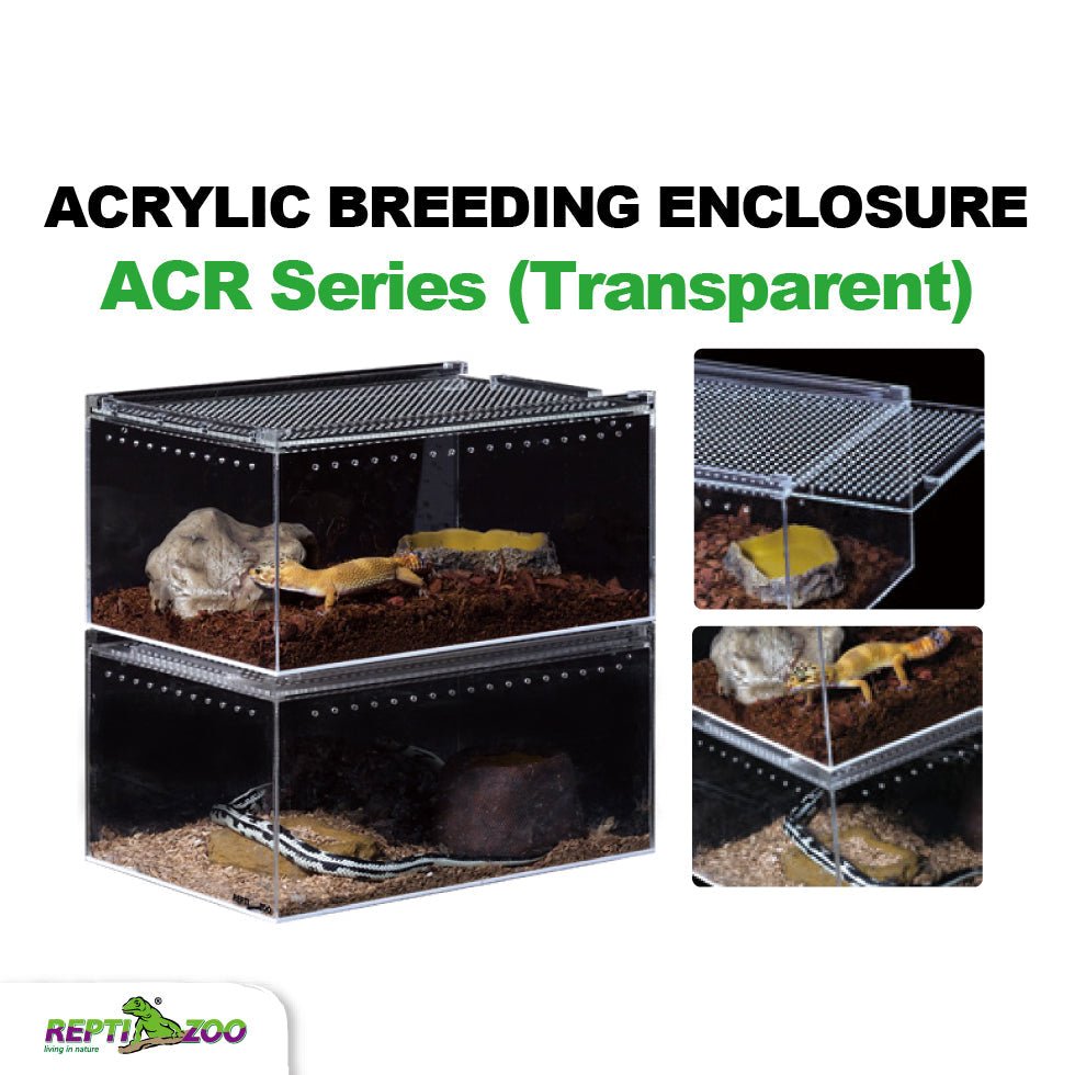 REPTIZOO Acrylic Breeding Enclosure ACR Series (Transparent) - www.Shopthatapp.com