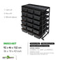Cage d'élevage empilable en aluminium REPTIZOO (tapis chauffants inclus pour 6 couches)