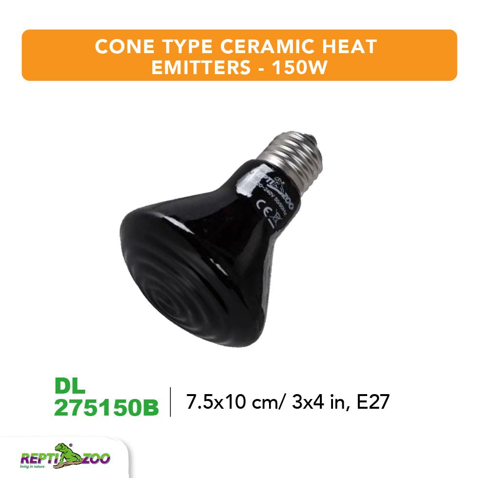 REPTIZOO Cone Type Ceramic Infrared Heat Emitters - www.Shopthatapp.com