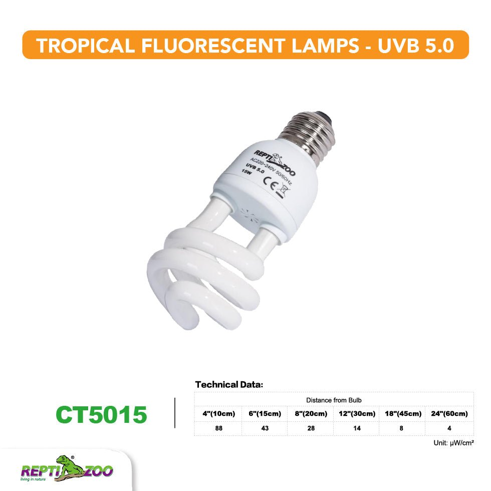 REPTIZOO UVB5.0 Tropical Fluorescent Lamps - www.Shopthatapp.com
