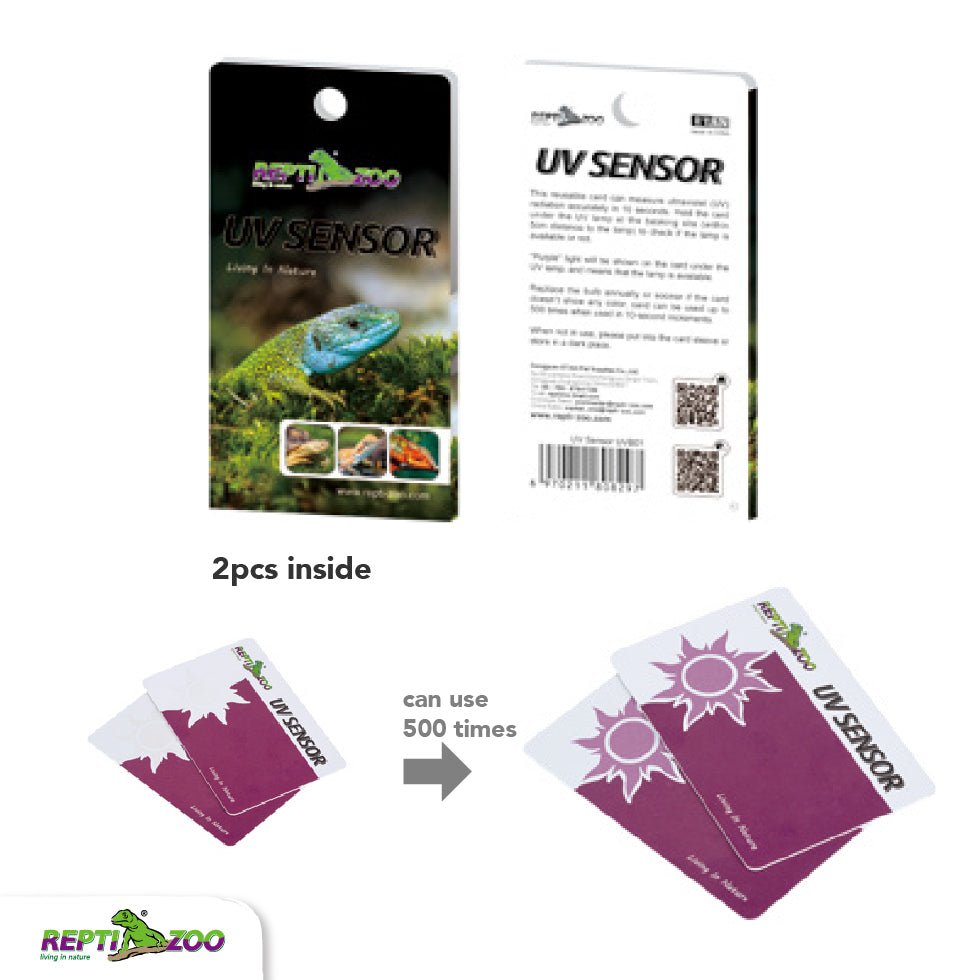 Carte de test de capteur UV REPTIZOO 2 pièces