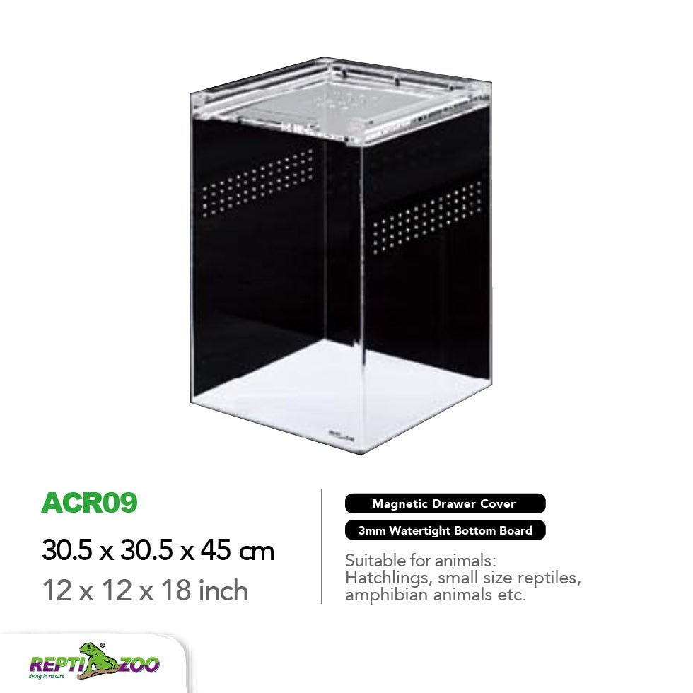 REPTIZOO Acrylic Breeding Enclosure ACR Series (Transparent) - www.Shopthatapp.com