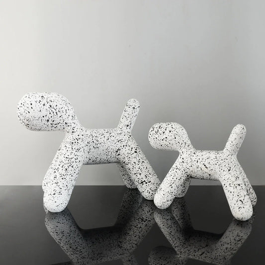 Resin Creative Balloon Abstract Dog Ornament - www.Shopthatapp.com