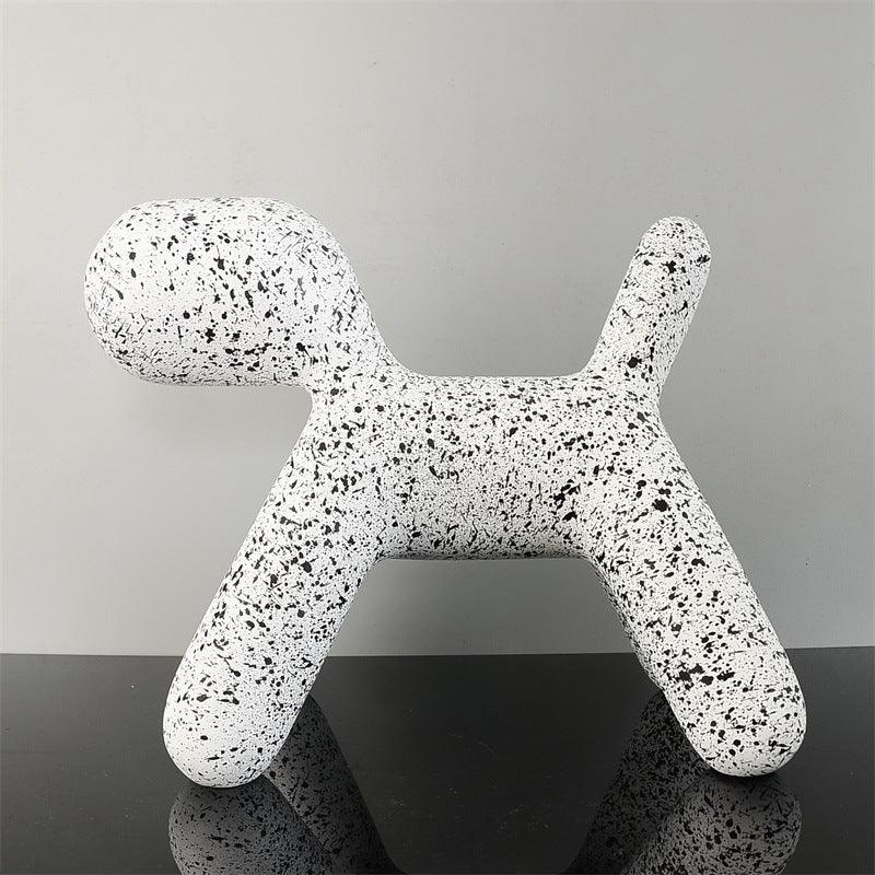 Resin Creative Balloon Abstract Dog Ornament - www.Shopthatapp.com