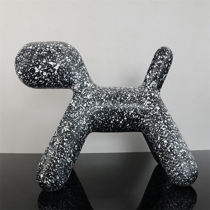 Resin Creative Balloon Abstract Dog Ornament - www.Shopthatapp.com