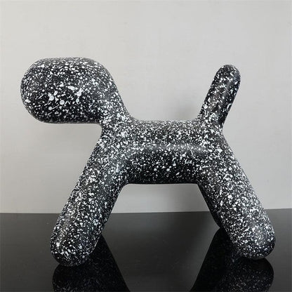 Resin Creative Balloon Abstract Dog Ornament - www.Shopthatapp.com