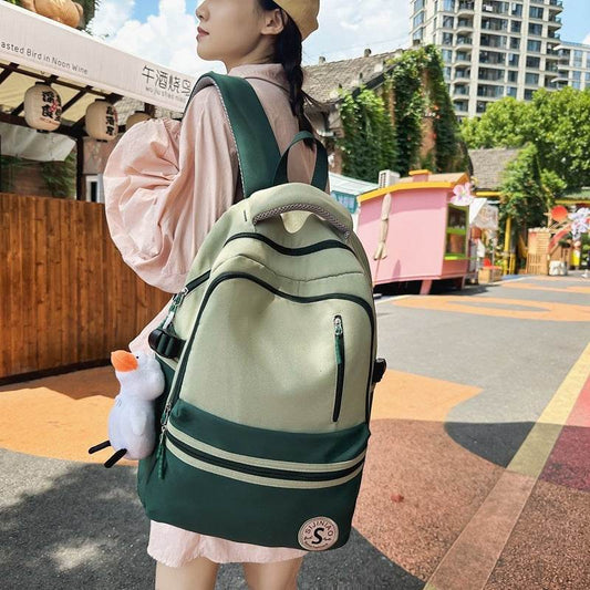 Retro Contrast Color Casual Backpack For Women - www.Shopthatapp.com #