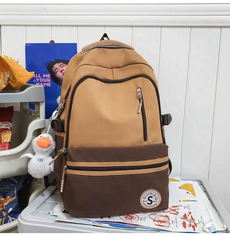 Retro Contrast Color Casual Backpack For Women - www.Shopthatapp.com #