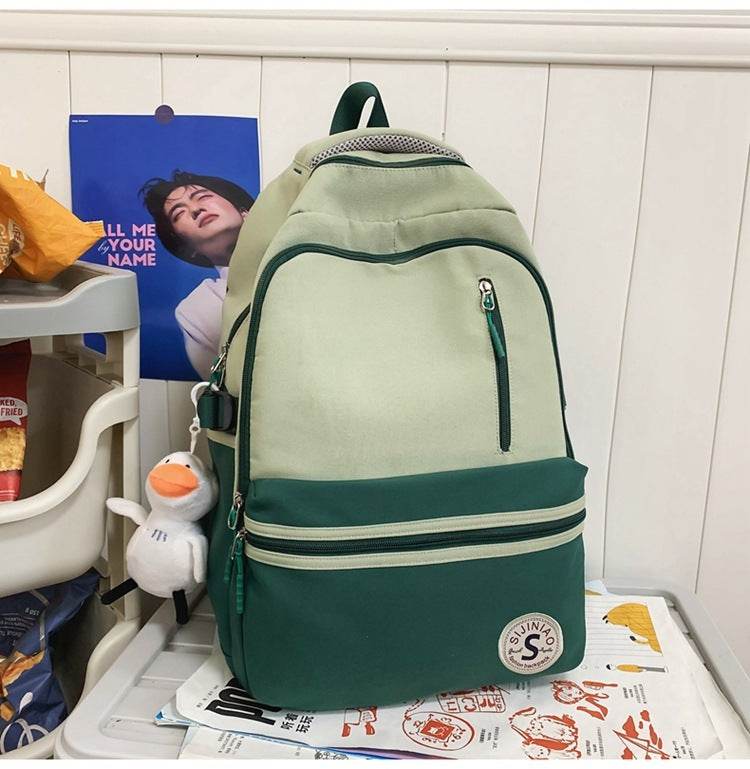 Retro Contrast Color Casual Backpack For Women - www.Shopthatapp.com #