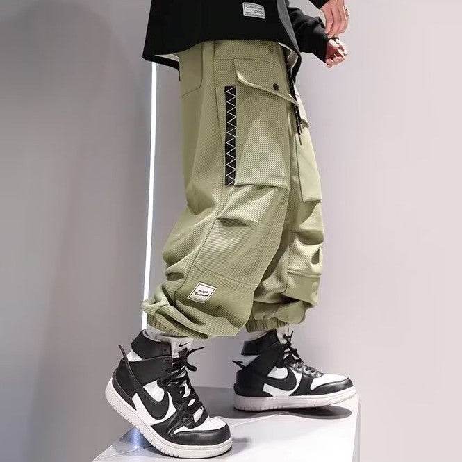 Retro Loose Tapered Men's Overalls Baggy Cargo Pant - www.Shopthatapp.com #