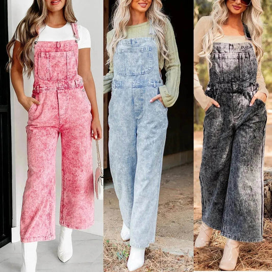 Retro Sleeveless Adjustable Denim  Overalls corduroy dungarees womens denim romper Jumpsuit  overall jeans for women - www.Shopthatapp.com #