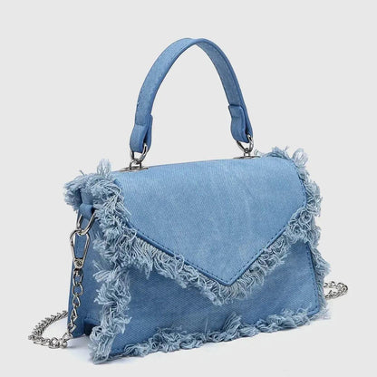 Retro Tassel Bag Denim Mini Crossbody denim bag - www.Shopthatapp.com #