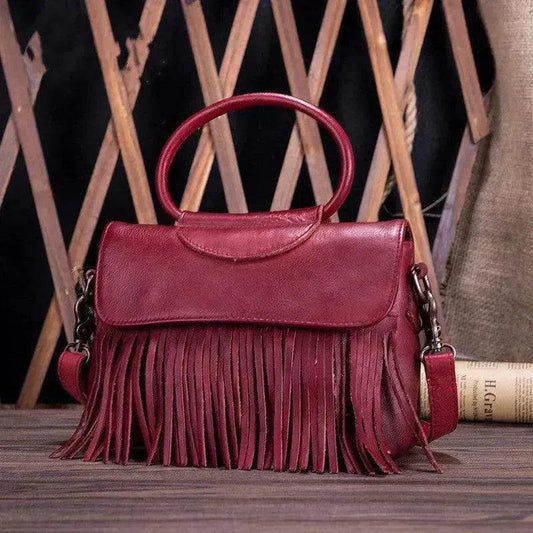Retro women's messenger Cattle Leather Handbag - www.Shopthatapp.com #