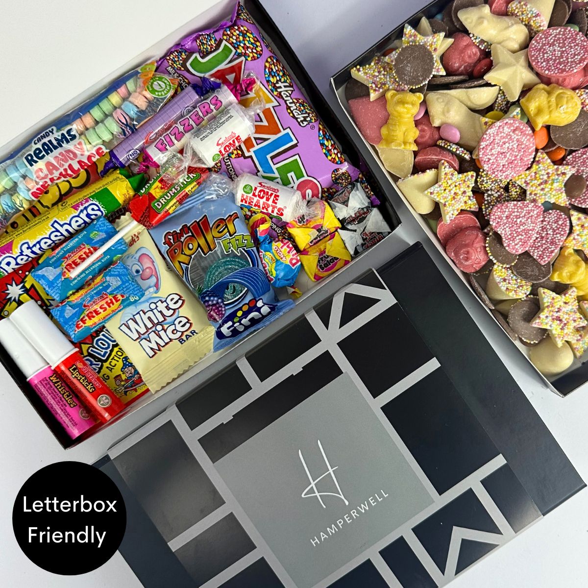 Retro Candy Letterbox Gift Hamper-Food and beverage-www.Shopthatapp.com-HamperWell