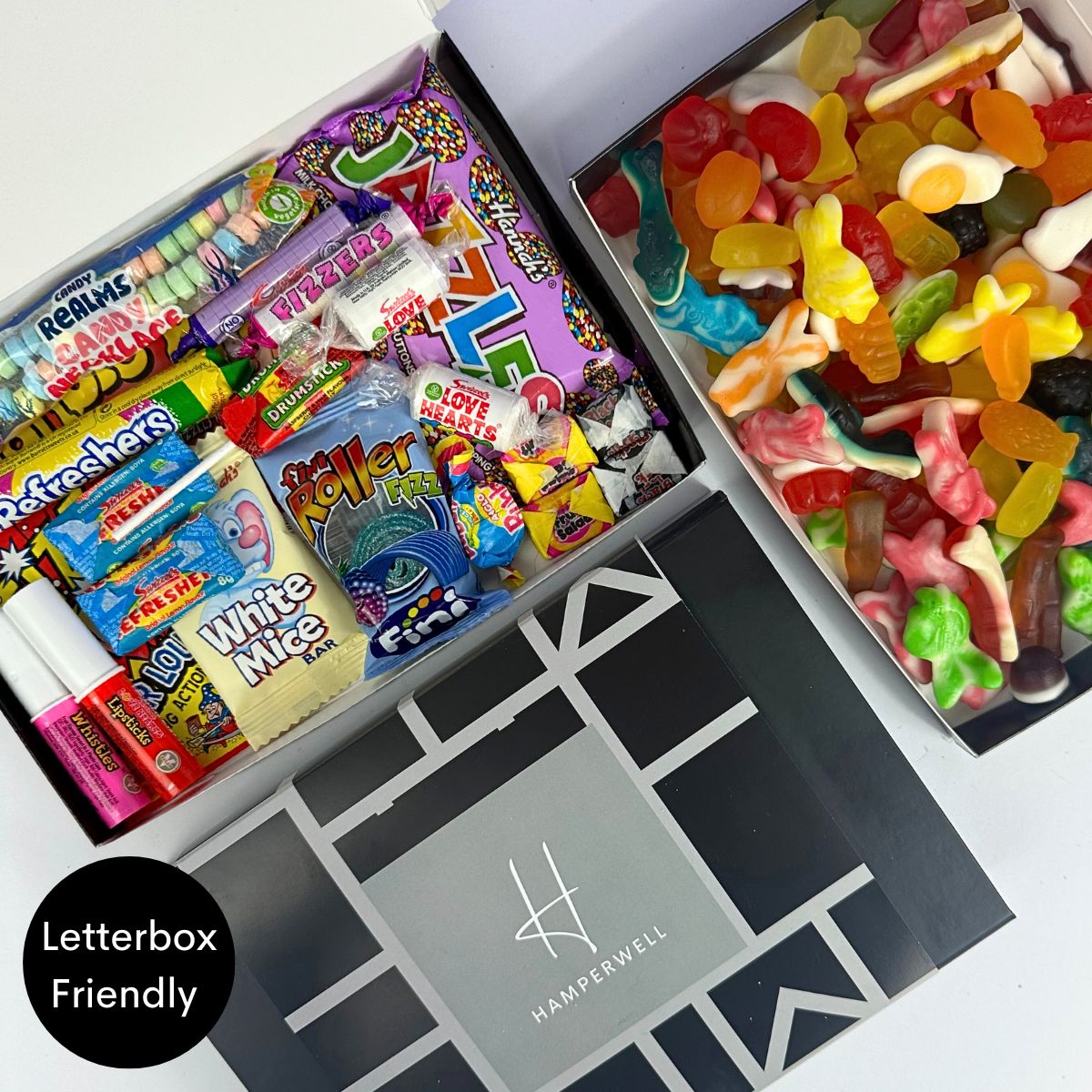 Retro Candy Letterbox Gift Hamper-Food and beverage-www.Shopthatapp.com-HamperWell