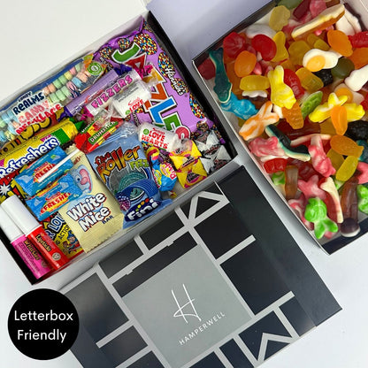 Retro Candy Letterbox Gift Hamper-Food and beverage-www.Shopthatapp.com-HamperWell