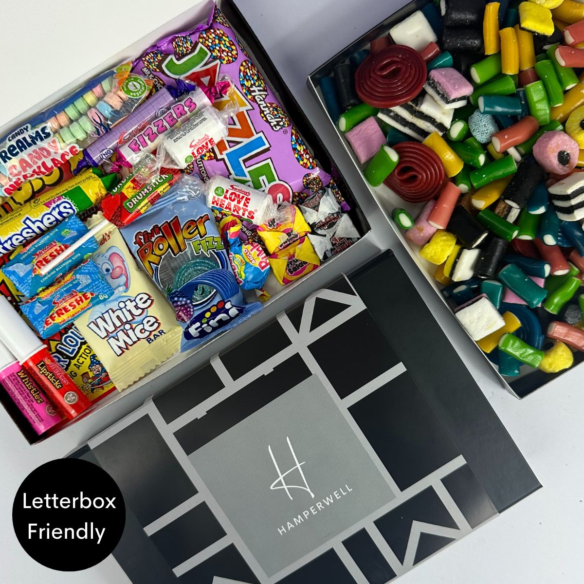Retro Candy Letterbox Gift Hamper-Food and beverage-www.Shopthatapp.com-HamperWell