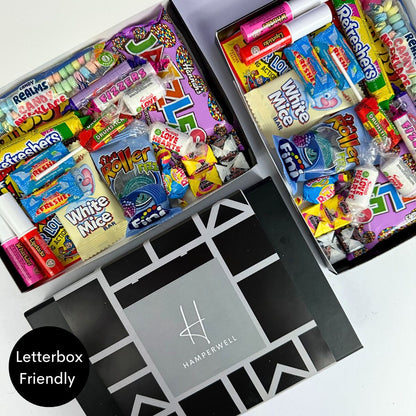 Retro Candy Letterbox Gift Hamper-Food and beverage-www.Shopthatapp.com-HamperWell
