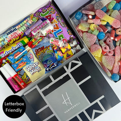 Retro Candy Letterbox Gift Hamper-Food and beverage-www.Shopthatapp.com-HamperWell