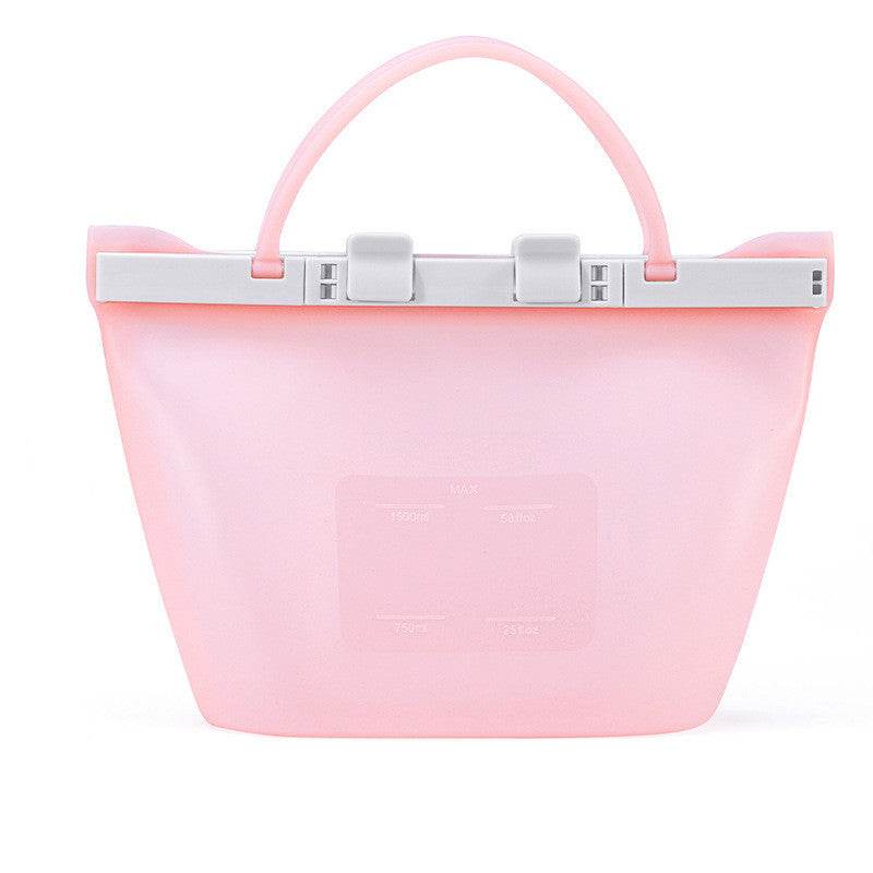 Reusable Silicone Food storage Bag Vacuum Seal Freezer Bag - www.Shopthatapp.com #