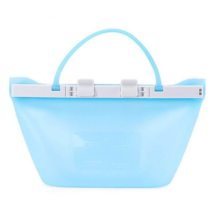 Reusable Silicone Food storage Bag Vacuum Seal Freezer Bag - www.Shopthatapp.com #