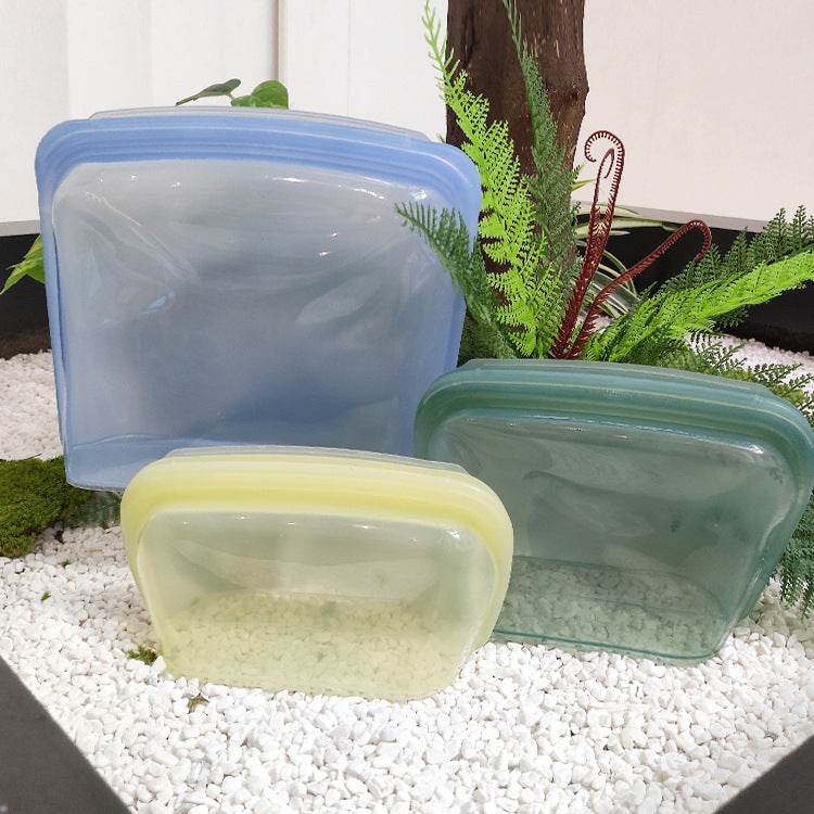 Reusable Silicone Storage Bag Vacuum seal Bag - www.Shopthatapp.com #