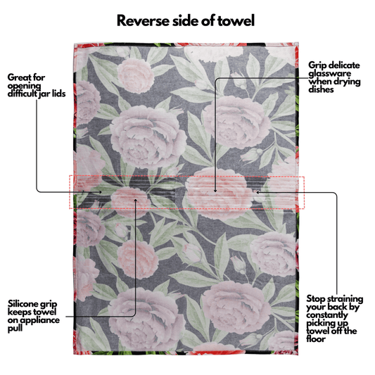 Sage Stripe Sure Grip Kitchen Towel - www.Shopthatapp.com