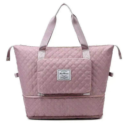 Rhombus Design Foldable Duffle: Large Capacity, Portable - www.Shopthatapp.com