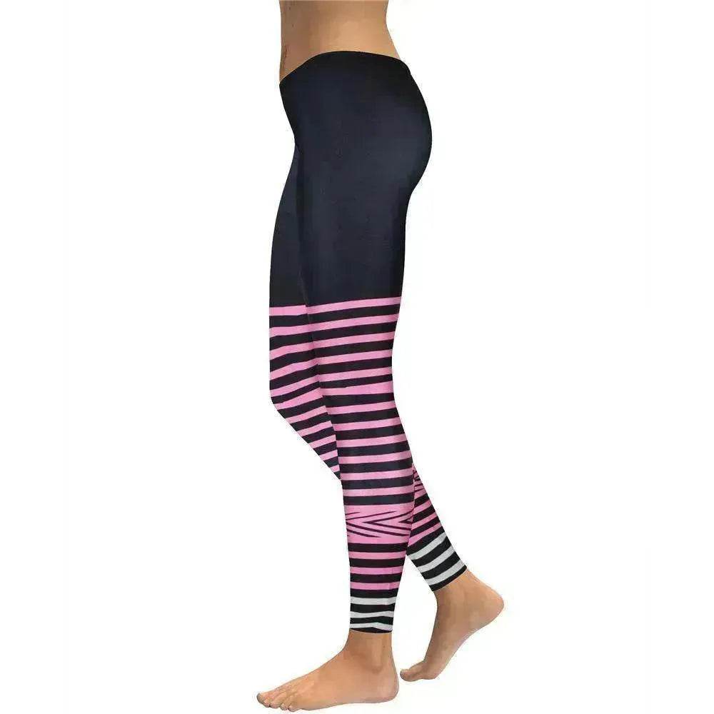 Rings Black Yoga Workout Leggings - www.Shopthatapp.com