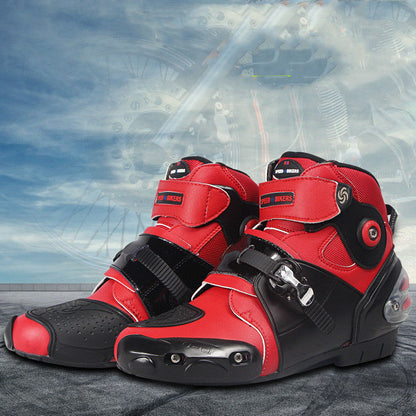 Road motorcycle riding shoes ankle boots - www.Shopthatapp.com