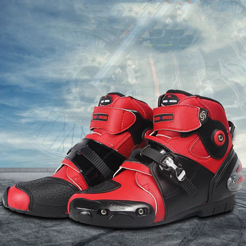 Road motorcycle riding shoes ankle boots - www.Shopthatapp.com