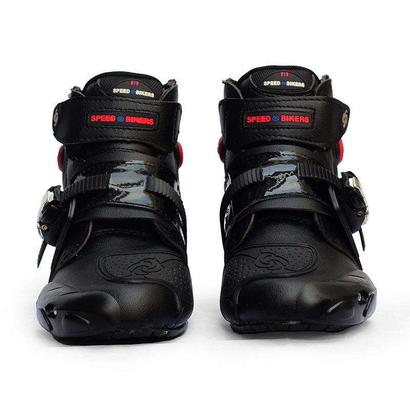 Road motorcycle riding shoes ankle boots - www.Shopthatapp.com
