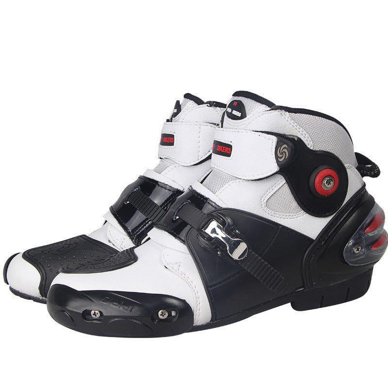 Road motorcycle riding shoes ankle boots - www.Shopthatapp.com