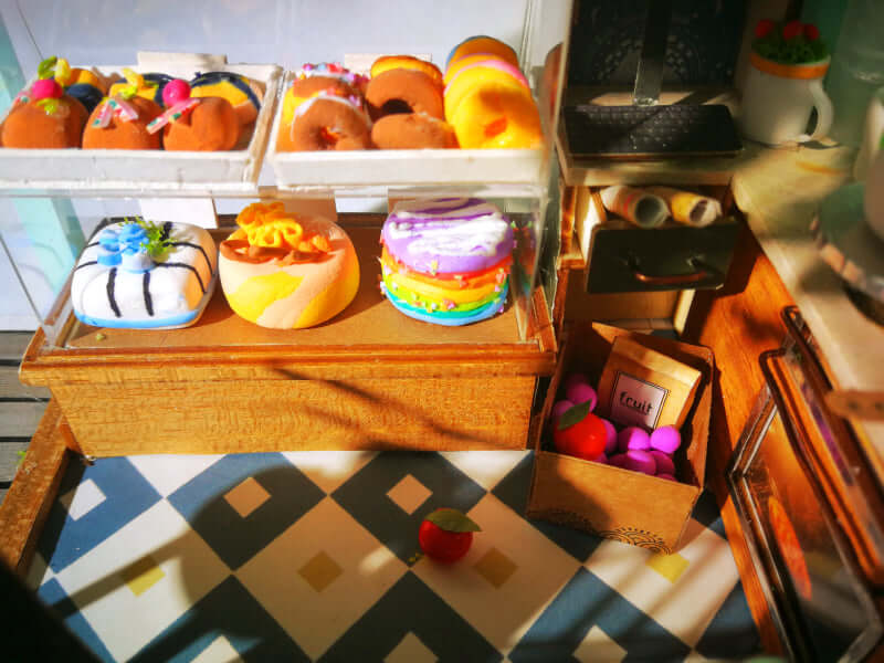 Robotime DIY 1:24 Mini Dessert Shop Dollhouse Kit - www.Shopthatapp.com #
