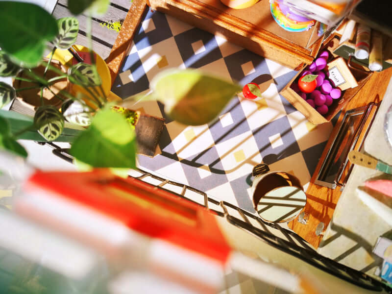 Robotime DIY 1:24 Mini Dessert Shop Dollhouse Kit - www.Shopthatapp.com #