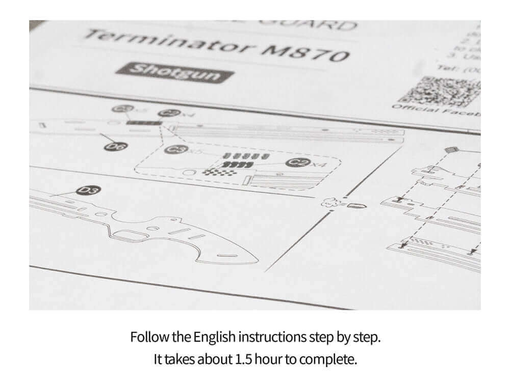 Robotime DIY Rubber Band Bullet Revolver: A Wooden Model Building Kit from Robotime - A Fun and Engaging Assembly Toy Gift for Children and Adults - www.Shopthatapp.com #