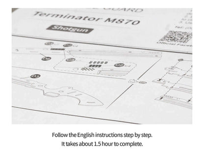 Robotime DIY Rubber Band Bullet Revolver: A Wooden Model Building Kit from Robotime - A Fun and Engaging Assembly Toy Gift for Children and Adults - www.Shopthatapp.com #