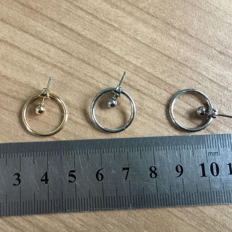 Round Metal Back Earrings - www.Shopthatapp.com