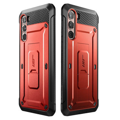 Coque robuste Unicorn Beetle PRO pour Galaxy S23 - Rouge métallisé