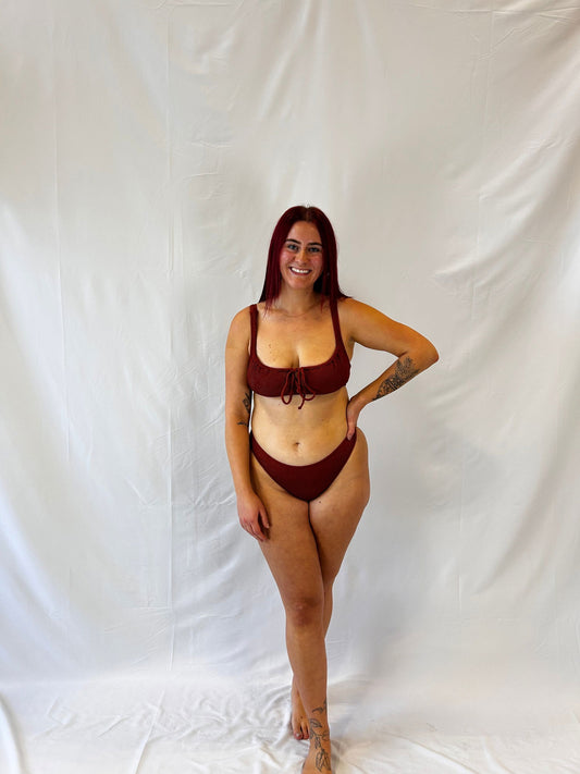 Staple High Rise Bottom / Rust-Women’s clothing-www.Shopthatapp.com-Catch 23 Swim